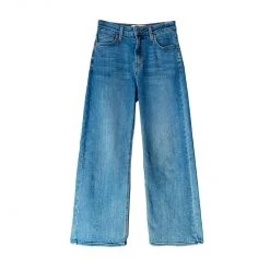 BURU White Label Wide Leg Cropped Jeans - Medium Wash Clothing 9 BURU White Label Wide Leg Cropped Jeans - Medium Wash Clothing