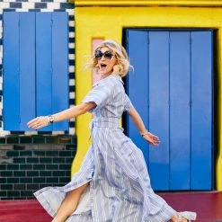 Buru Accessories Special Occasions Tweed Sandals - Blue