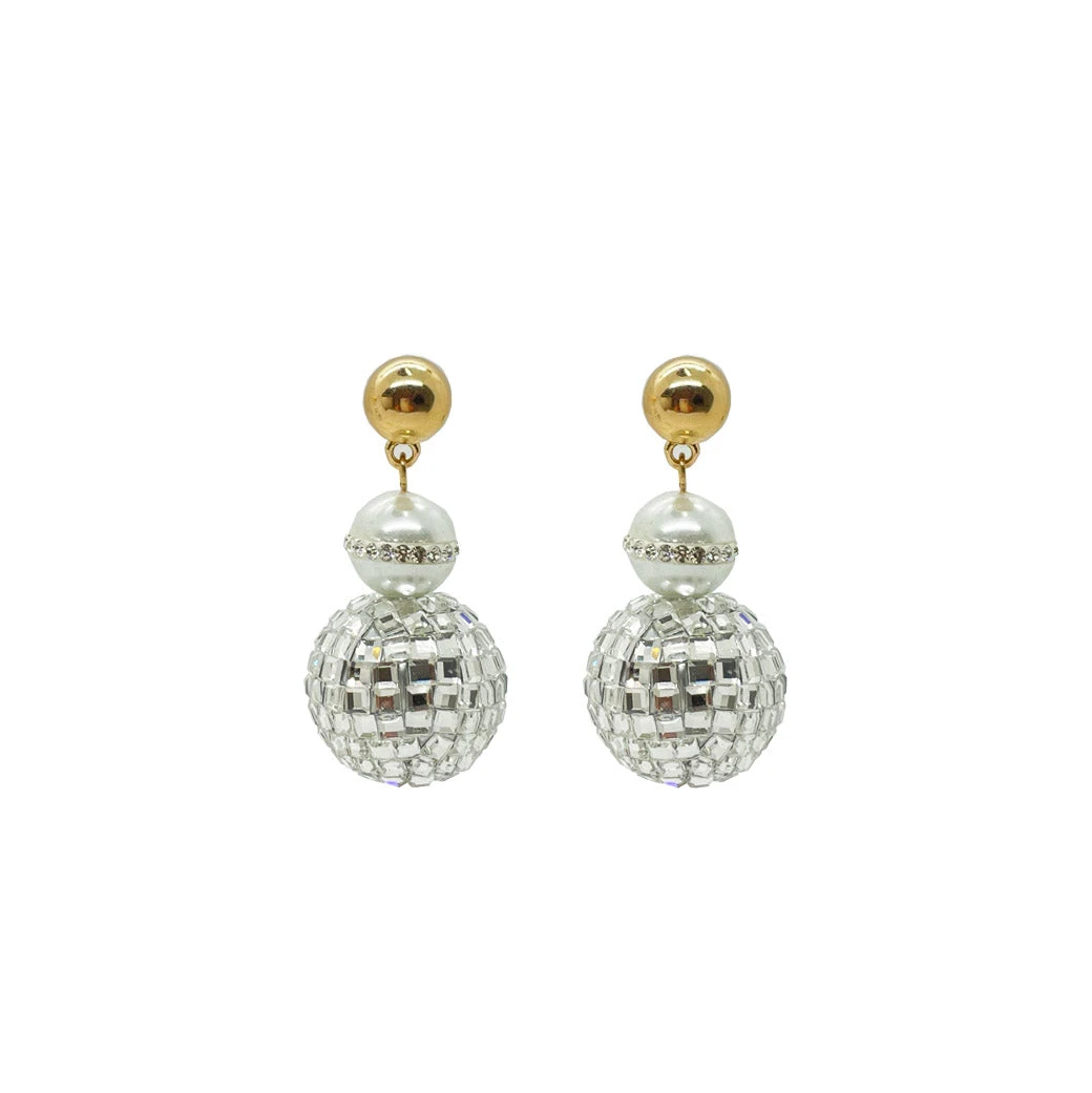Buru Accessories Rhinestone Disco Balls - White Diamonds & Pearls 5 Buru Accessories Rhinestone Disco Balls - White Diamonds & Pearls