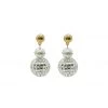Buru Accessories Rhinestone Disco Balls - White Diamonds & Pearls
