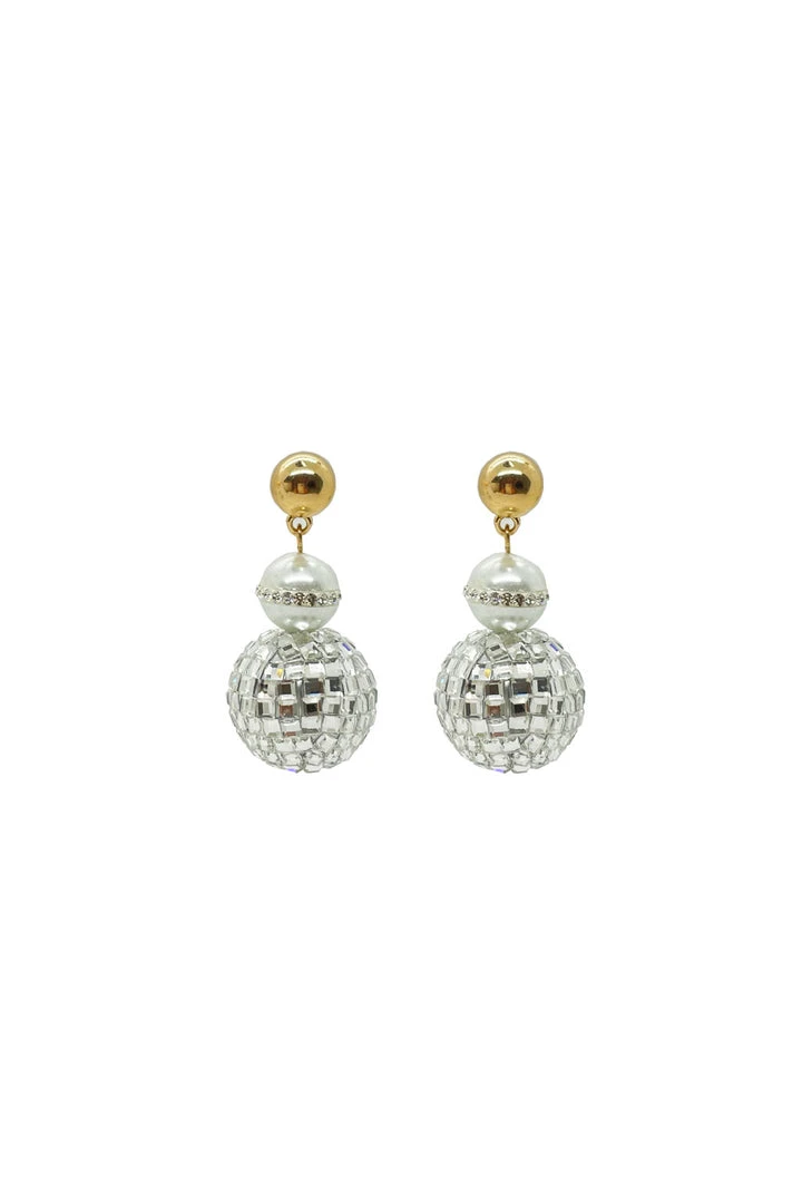 Buru Accessories Rhinestone Disco Balls - White Diamonds & Pearls 3 Buru Accessories Rhinestone Disco Balls - White Diamonds & Pearls