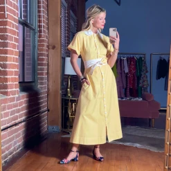 BURU Pink Label Clothing BURU X TSCS The Donna Day Gown - Buttercup