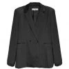 BURU White Label Clothing Double-Breasted Blazer - Black Satin