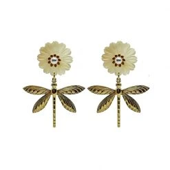 Buru Accessories Dragonfly Pearls - Gold