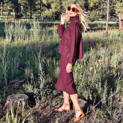 BURU White Label Knit Set - Eggplant & Lilac