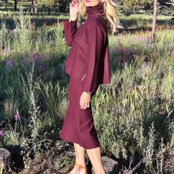 BURU White Label Knit Set - Eggplant & Lilac