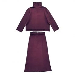 BURU White Label Knit Set - Eggplant & Lilac