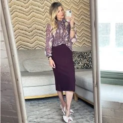 BURU White Label Knit Set - Eggplant & Lilac