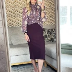 BURU White Label Knit Set - Eggplant & Lilac