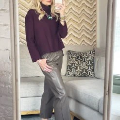 BURU White Label Knit Set - Eggplant & Lilac