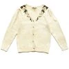 BURU White Label Les Fleurs Embroidered Cardigan - Ivory