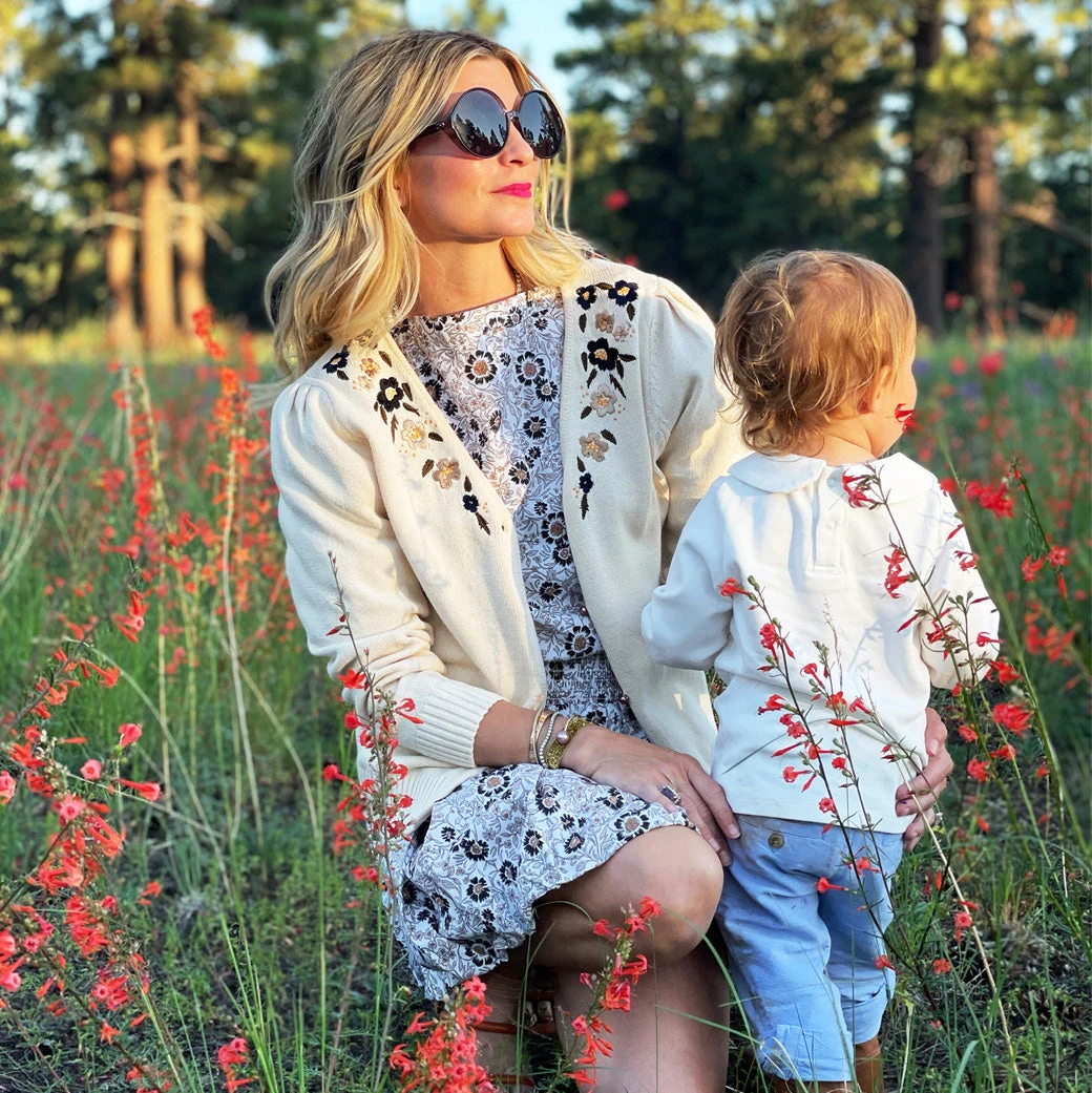 BURU White Label Button Sleeve Blouse - Ivory Floral Tops 9 BURU White Label Button Sleeve Blouse - Ivory Floral Tops