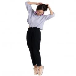 BURU White Label Tie Sleeve Top - Lilac - Final Sale Clothing