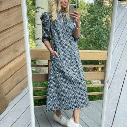 BURU Pink Label BURU X JUJU Everyday Caftan - Black & White Floral - Final Sale