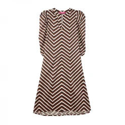 BURU Pink Label Everyday Caftan - Chocolate Stripes