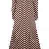 BURU Pink Label Everyday Caftan - Chocolate Stripes