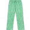 BURU White Label Everyday Pants - Green & Silver Pinstripe Clothing
