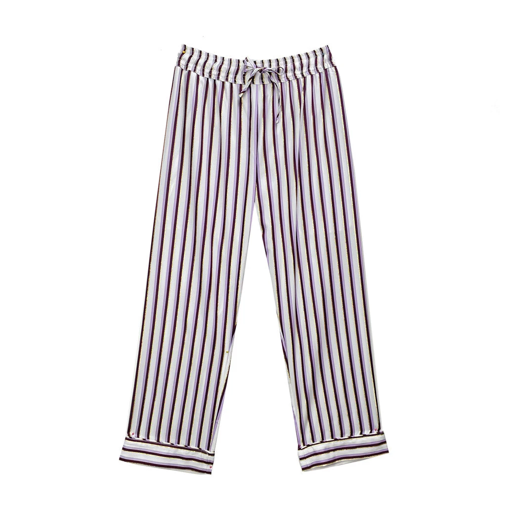 BURU White Label Bottoms Everyday Pants - Lilac Pinstripe 7 BURU White Label Bottoms Everyday Pants - Lilac Pinstripe