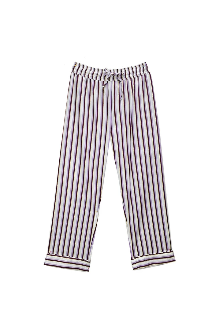 BURU White Label Bottoms Everyday Pants - Lilac Pinstripe 3 BURU White Label Bottoms Everyday Pants - Lilac Pinstripe