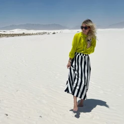 BURU Pink Label Clothing Everyday Skirt - Circus Stripe