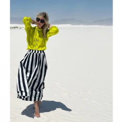 BURU Pink Label Bow Blouse - Chartreuse