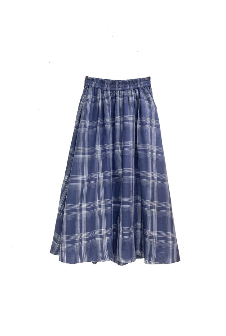 BURU Pink Label Everyday Skirt Tea Length - Cornflower Blue - PRE-SALE 3 BURU Pink Label Everyday Skirt Tea Length - Cornflower Blue - PRE-SALE
