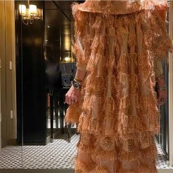 BURU White Label Clothing Car Coat - Rose Gold Eyelash