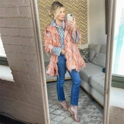 BURU White Label Clothing Car Coat - Rose Gold Eyelash