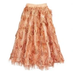 Outlet Vive In Style Store 4 BURU White Label Eyelash Elastic Waist Skirt - Rose Gold Clothing