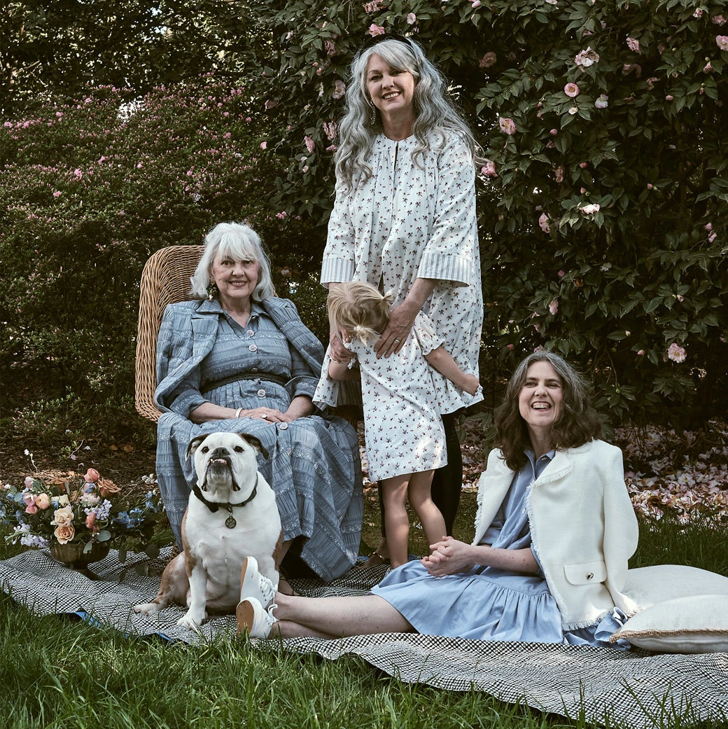 BURU Pink Label Long Sleeve Shirtdress - Blue Textured Rose 12 BURU Pink Label Long Sleeve Shirtdress - Blue Textured Rose