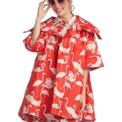 BURU White Label Flamingo Car Coat - Red 28 BURU White Label Flamingo Car Coat - Red