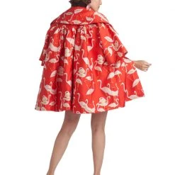 BURU White Label Flamingo Car Coat - Red