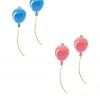 Buru Accessories Gender Reveal Balloon Earrings Set - Pink & Blue 2 Buru Accessories Gender Reveal Balloon Earrings Set - Pink & Blue