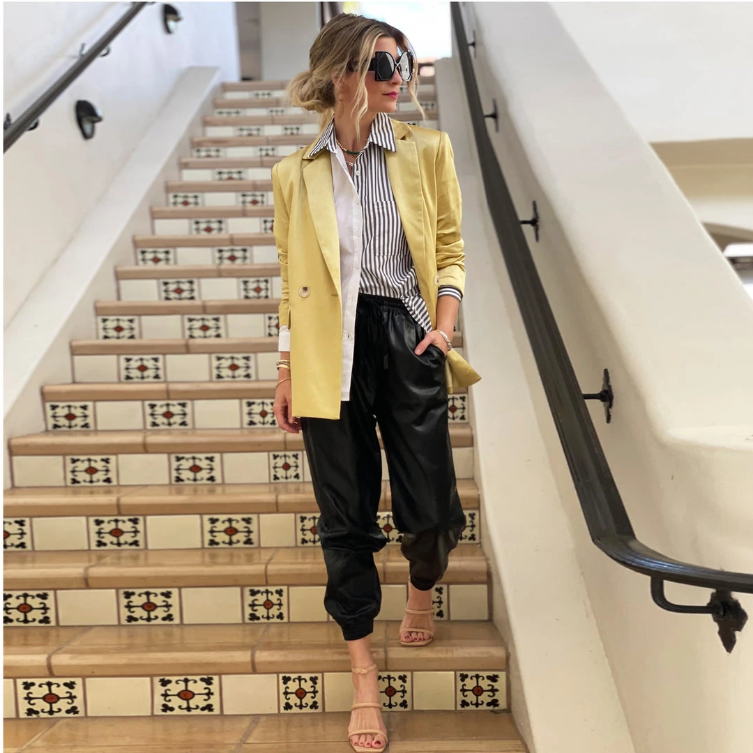 BURU White Label Clothing Mel Mixed Button Down Shirt 2.0 - Charcoal Stripe 8 BURU White Label Clothing Mel Mixed Button Down Shirt 2.0 - Charcoal Stripe