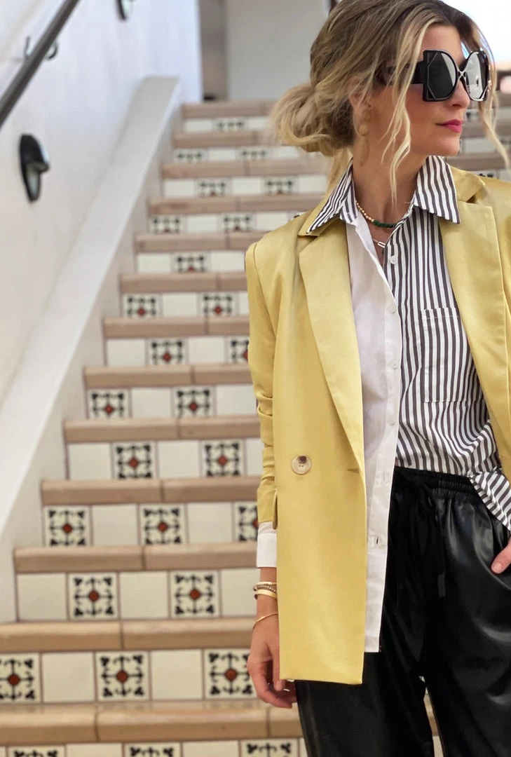 BURU White Label Clothing Mel Mixed Button Down Shirt 2.0 - Charcoal Stripe 5 BURU White Label Clothing Mel Mixed Button Down Shirt 2.0 - Charcoal Stripe