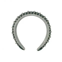 BURU Accessories Hand Beaded Headband - Stormy Green Crystal