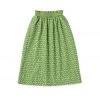 BURU White Label Smocked Waist Circle Skirt - Green Jacquard Clothing