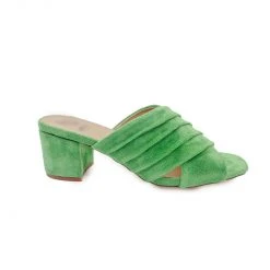 Buru Accessories Pleated Crossover Sandals - Green - Final Sale