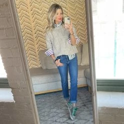 BURU White Label Clothing Cable Knit Fisherman Sweater - Grey 14 BURU White Label Clothing Cable Knit Fisherman Sweater - Grey