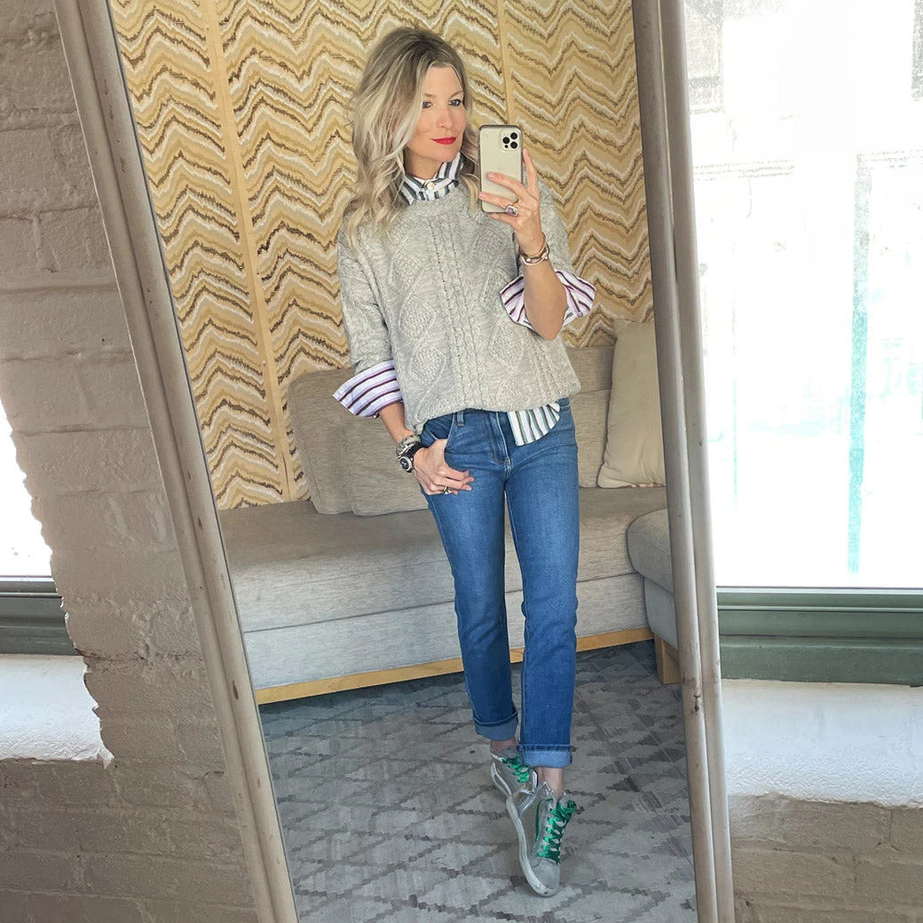 BURU White Label Clothing Cable Knit Fisherman Sweater - Grey 7 BURU White Label Clothing Cable Knit Fisherman Sweater - Grey