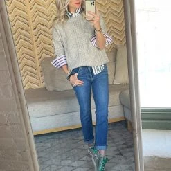 BURU White Label Clothing Cable Knit Fisherman Sweater - Grey 12 BURU White Label Clothing Cable Knit Fisherman Sweater - Grey