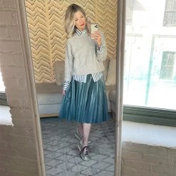 BURU White Label Clothing Cable Knit Fisherman Sweater - Grey 16 BURU White Label Clothing Cable Knit Fisherman Sweater - Grey