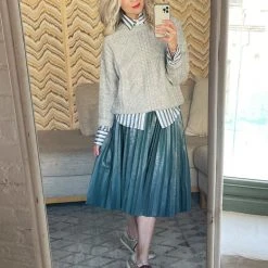 BURU White Label Clothing Cable Knit Fisherman Sweater - Grey 13 BURU White Label Clothing Cable Knit Fisherman Sweater - Grey