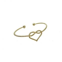 Buru Accessories Le Coeur Bracelet - Gold Dipped