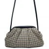 BURU Accessories Houndstooth Pouf - Black And Brown 2 BURU Accessories Houndstooth Pouf - Black And Brown