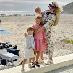 BURU Pink Label Bow Housecoat - Blue Floral Clothing 8 BURU Pink Label Bow Housecoat - Blue Floral Clothing