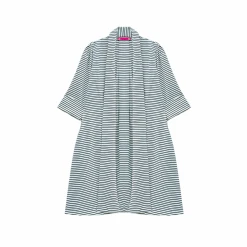 BURU Pink Label Clothing Swing Coat Knee Length - Midnight Stripe Knit 21 BURU Pink Label Clothing Swing Coat Knee Length - Midnight Stripe Knit