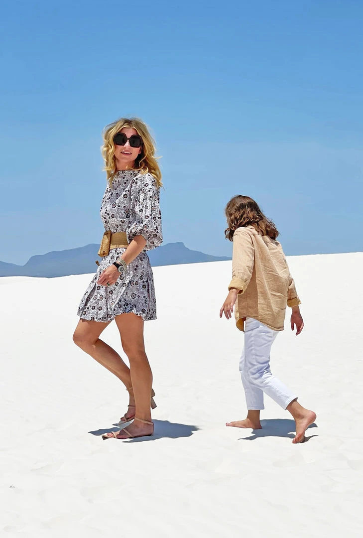 BURU White Label Button Sleeve Blouse - Ivory Floral Tops 5 BURU White Label Button Sleeve Blouse - Ivory Floral Tops