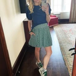 BURU White Label Tops Sivas Statement Tee - Navy With White Stitching