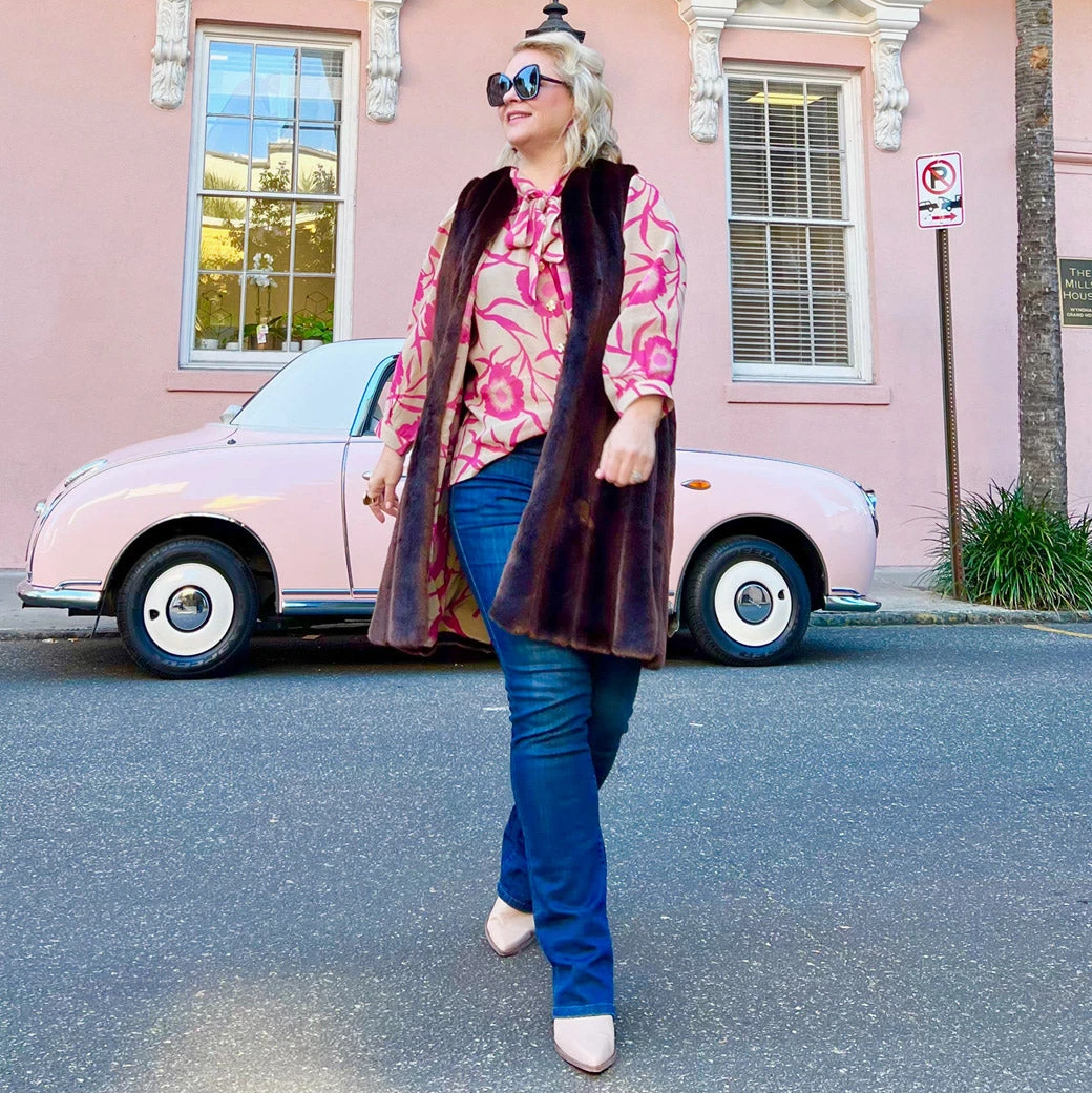 BURU Pink Label BURU X JUJU Bow Blouse - Shades Of Pink Floral Clothing 8 BURU Pink Label BURU X JUJU Bow Blouse - Shades Of Pink Floral Clothing